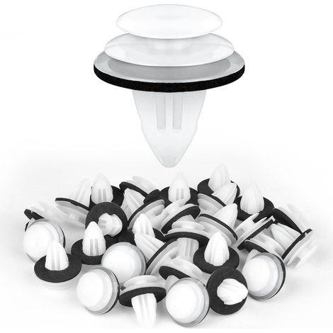 50PCS Universal Retenue Vehicle Clips Rivets en Plastique, Fixation de Carrosserie Garniture de Voiture pour Auto Voitures Panneaux de Portes (1/5)