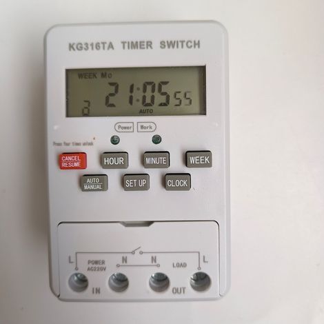 Minuterie programmable KG316T 25 A with transformateur - Interrupteur de horaire AC220 V (1/3)