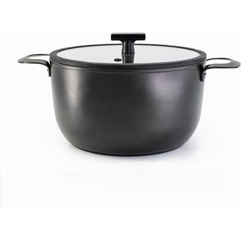 Induktionstopf 24 cm 4 l mit Deckel Schwarz Ugnar Cassarole Duka (1/5)