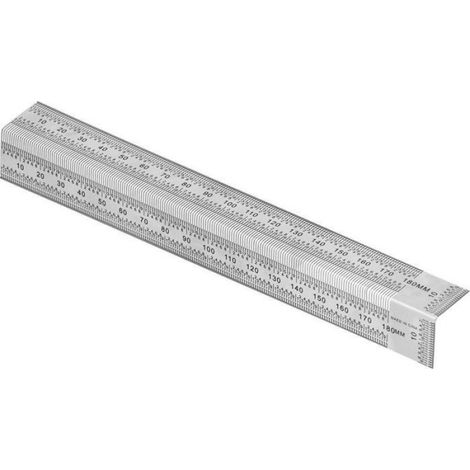 Règle de menuisier 7 pouces en acier inox précise et portable pour travaux mesure (1/5)