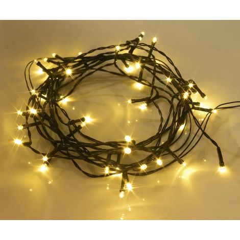 LED-Lichterkette mit 48 warmweißen LEDs, 3,6 m, IP44, batteriebetrieben (Batterien nicht enthalten) (1/3)