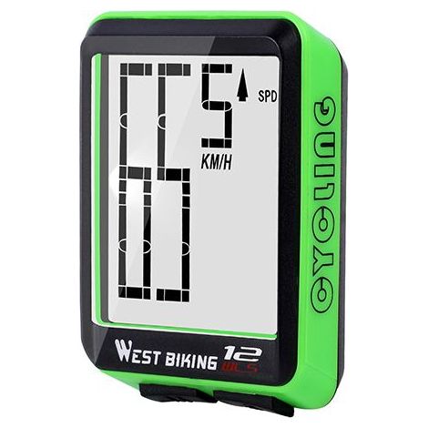 Compteur de vélo avec de Nombreuses Fonctions Compteur de vélo pour débutants Facile à Utiliser avec de Grandes Touches et Une présentation Claire-vert (1/5)