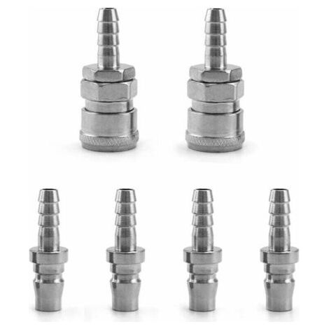 ugelli per compressore d'aria, raccordo pneumatico a connessione rapida da 8 mm maschio/femmina (SH20+PH20)