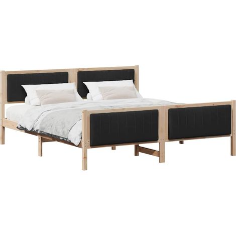 Maison Exclusive - Bettgestell Braun und Schwarz 180 x 200 cm Mas