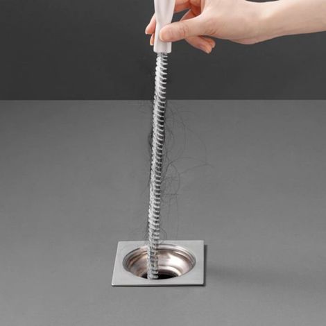 Déboucheur Évier 45cm, Brosse Nettoyage Canalisation Outil Salle Bain Cuisine (1/5)