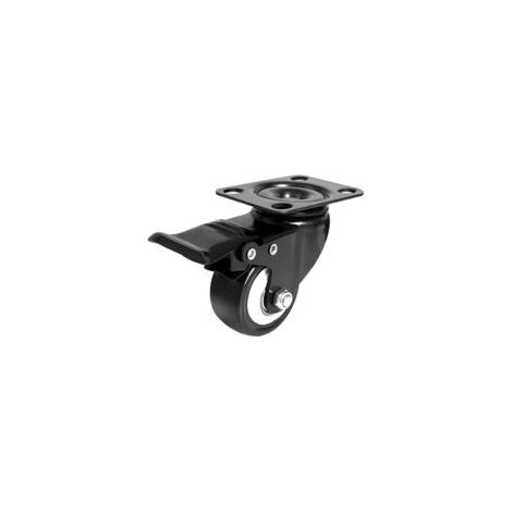 Roulette pivotante avec frein 100 mm, 2 roulettes pour meubles, roulettes industrielles, transport, supporte max 400 kg