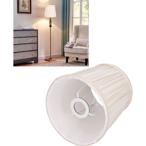 Stofflampenschirm, Einbaulampenschirm, Kerzenlampenschirm, Tischlampenschirm, Kristallleuchter-Lampenschirm, moderner und minimalistischer E14-Lampenschirm, aprikosenfarben (1/5)