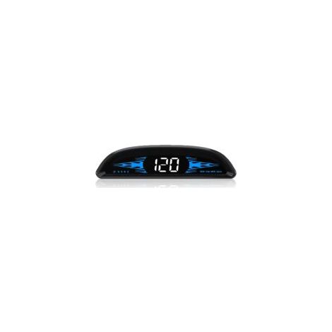 Ede Compteur de vitesse HUD 4 pouces pour voiture - Affichage universel MPH/km/h pour pare-brise - Compteur de vitesse numérique - Capteur de vitesse GPS - Alarme de survitesse, USB Plug and Play - RA (1/2)