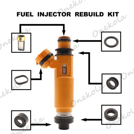 Fuel injector repair kit, seal and filter compatible with Mitsubishi Mondello 6G74 195500-3300 (1998-2004) (1/2)