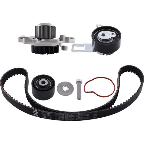 Kit de courroie de distribution et de pompe à eau, composants en caoutchouc et en métal durables, compatible avec les moteurs diesel 1.5, Opel Astra, Opel Corsa, conforme aux spécifications OEM (1/5)