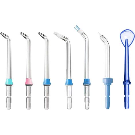 7 pièces Ensemble de Buses pour Irrigateur Buccal Embouts de Jet de Rechange Compatible avec WP-100 WP-250 WP-450 WP-560 WP-660 WP-811 WP-900 WP-940 (1/5)