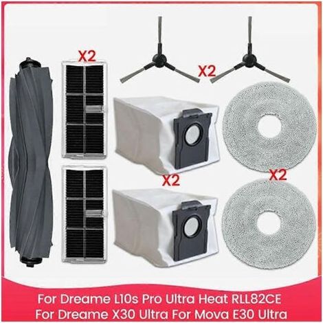 Kit d'accessoires pour aspirateurs Dreame L10s Pro Ultra Heat RLL82CE, Dreame X30 Ultra et Mova E30 Ultra. Pièces détachées pour aspirateurs. (1/5)