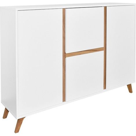 Commode Mavenoa 100 , Tiroirs et portes, Nombre de tiroirs: 2, 95x130x35cm (1/4)