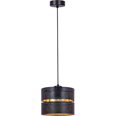 Suspension noire/dorée abat-jour COSMO Ø20 E27 Kaja K-5220 (1/3)