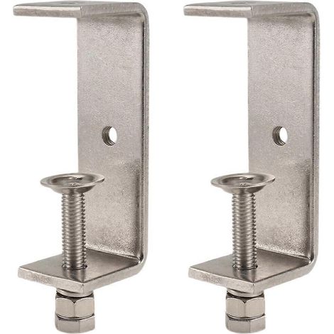 Serre-joints en métal robustes, serre-joints en C pour le travail du bois avec large ouverture de mâchoire (85 mm), lot de 2 (1/5)