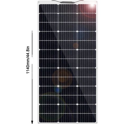 Panneau Solaire, Haute Efficacité, Design Flexible, 140w blanc