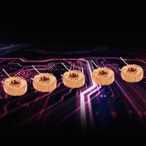20 inductances toroïdales en fil de cuivre de haute qualité pour circuits imprimés, 100 µH, 0,6 mm (1/5)