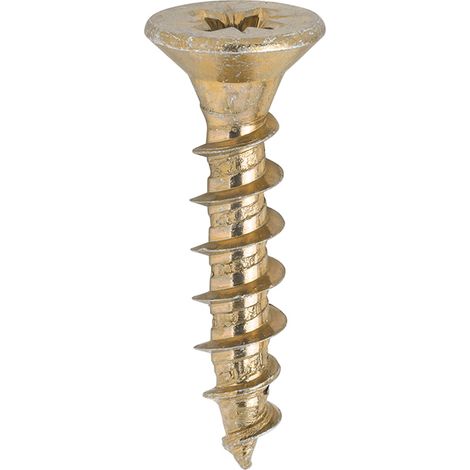 TIMco 5.0 x 25mm Solo Zinc & Yellow Woodscrew Qty 200