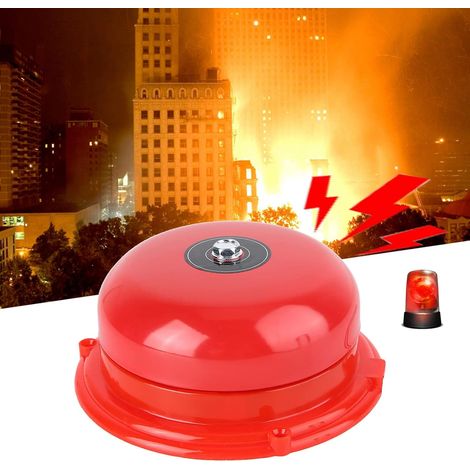 Sonnette d'incendie de 100 DB, 4 Pouces de sécurité en métal, Type de Fixation Interne, électrique, 220 V (1/5)