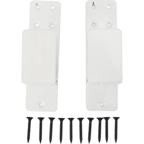 de 2 supports de barre de porte ouverts en acier au carbone