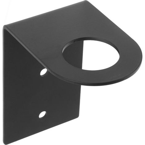 Support mural en acier inoxydable pour distributeur de savon et shampoing, installation rapide, porte-bouteille noir pour salle de bain organisée Plusieurs styles (1/5)