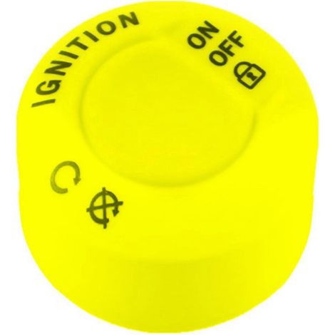 Accesorios para motocicletas Tapas para botones de arranque y parada con una llave para motocicletas Cubierta protectora amarilla para interruptor de arranque con una llave (1/5)