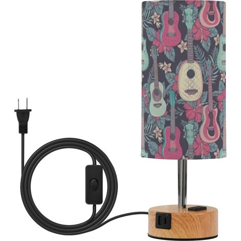 Petite lampe de table colorée à motif floral pour chambre (1/5)