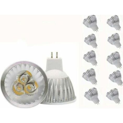 [JAMAIS UTILISÉ] Ampoule MR16 Ampoule MR16 blanc chaud GU5.3 Ampoule MR16 12V Ampoule spot , adaptée à l'éclairage paysager sur rail encastré, équivalent halogène 20W, 10 packs.- Ampoule spécifique (1/4)