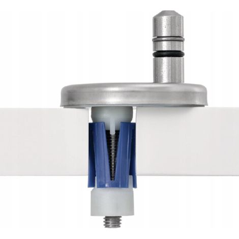 Mécanisme De Cuvette Wc À Abattant - Chrome Brillant - 10 Mm - Fixation De Siège Wc (1/5)