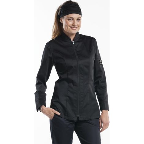 Veste de cuisine femme Chaud Devant Monza noire XXXL