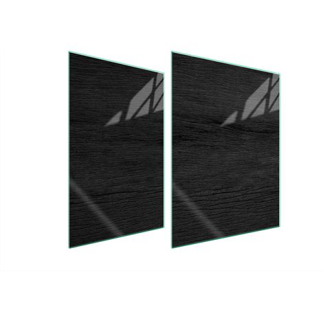 PLACA PROTECTORA DE VIDRIO PARA ESTUFA 70x52 NEGRO (1/5)