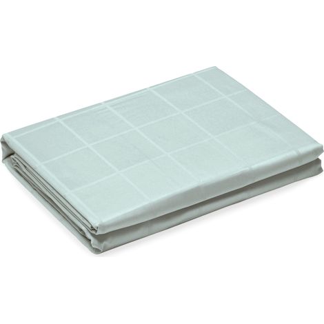 Housse de couette satin de coton CONCERTO Carreaux 280x240 cm (1/5)