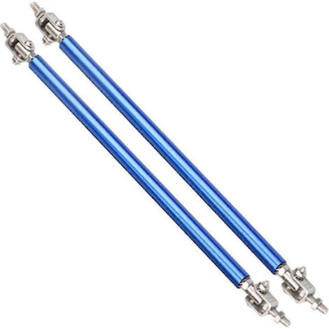 2 Stück 20 cm universelle verstellbare Frontstoßstangen-Lippensplitter-Stützstangen-Blue