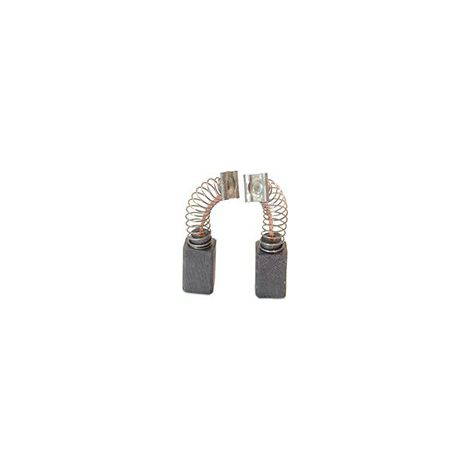 Juego de 2 carbones adaptables para Hitachi. Dimensiones: 6.5 x 7.5 x 12 mm.