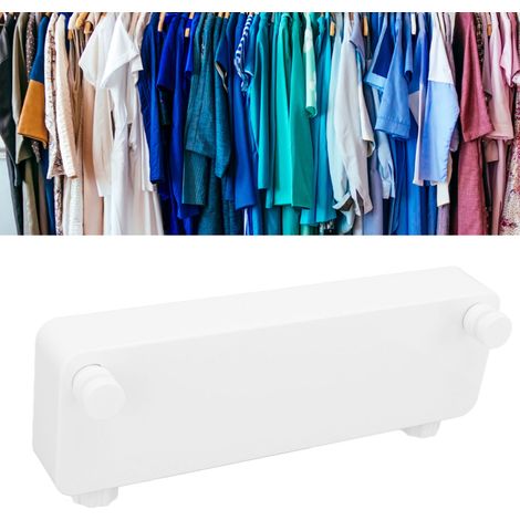 Séchoir mural extensible 5,2 m Blanc - ABS plastique et acier inoxydable - Ensemble 6 pièces avec visserie - Design sécurité et gain de place pour salle de bain, balcon, jardin (1/5)