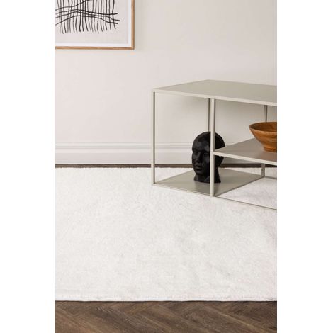 Undra tapis 300x200 cm polyester blanc.