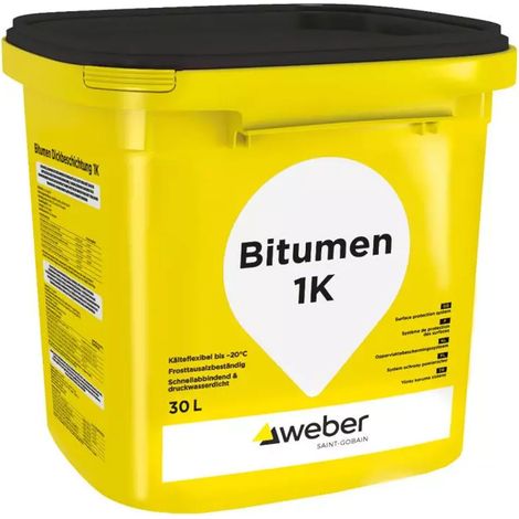 WEBER BITUMEN 1K FLEXIBLE BITUMENDICKBESCHICHTUNG 30 LTR.