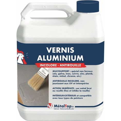 Vernis Aluminium - Pot 1 L - Incolore - Metaltop (1/5)
