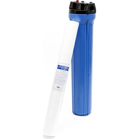 Naturewater NW-BRK01 1 Stufen Wasserfilter, 5 µ, 26,16 mm (3/4") Filtereinsatz, PP Kartusche Filter, Filterschlüssel, Sedimentfilter