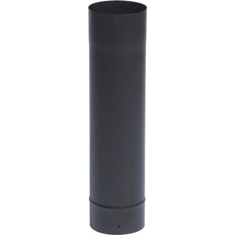 TEN – Tuyau gaz émaillé noir mat Ø180 x 33 cm – Acier résistant aux acides – Raccordement chaudières et foyers – Norme CE 2270-CPD-048 NF