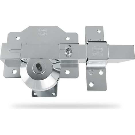 AMIG Verrou haute sécurité 1R PLUS 90 x 154 mm Acier Chromé brillant - Gauche (1/5)