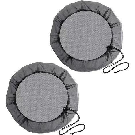 Couvercle en filet pour récupérateur d'eau de pluie extérieur, protection pour filtre et seau, moustiquaire (1/5)