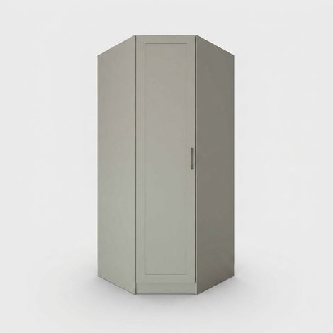 Eck-Kleiderschrank platzsparend mit 1 Tür Apex (1/4)