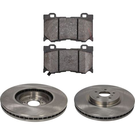 KIT FRENI ANTERIORI compatibile con INFINITI G COUPE - DISCHI + PASTIGLIE OEM: FDB4284, FDB1881 / 18214 , 18843 /SOSTITUZIONE DIRETTA/BASSA POLVERE/SILENZIOSO
