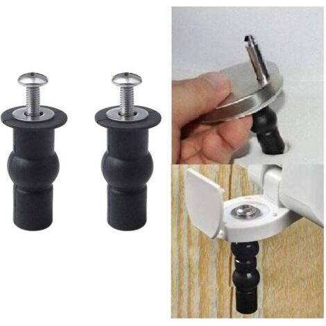 Zubehör für die Befestigung von Toilettensitzen, passend für alle Toiletten, inklusive zweier 14-mm-Spreizkeile