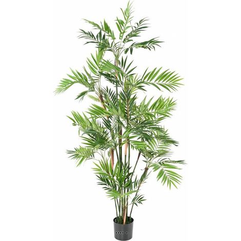 Palmier Parlour Artificiel H 180 cm D 80 cm en pot - dimhaut: H 180 cm - couleur: Vert