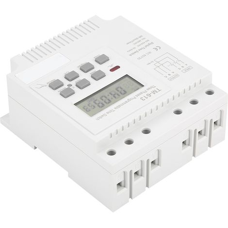 Minuterie programmable numérique intelligente TM-163 triphasée 380 V avec contrôle hebdomadaire (1/5)