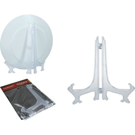 Tellerständer, Präsentationsständer, transparent, für einen Teller 18 cm (1/5)