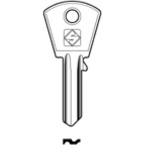 10 x SILCA PC2 CHIAVE PROFILO OTTONE