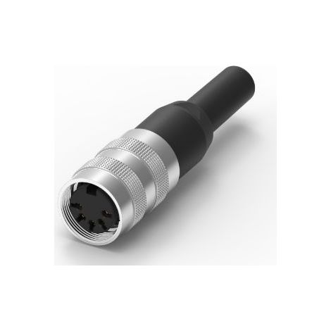 Connecteur DIN RS PRO, 5 contacts, Femelle, Montage sur câble, A souder ( Prix pour 1 )